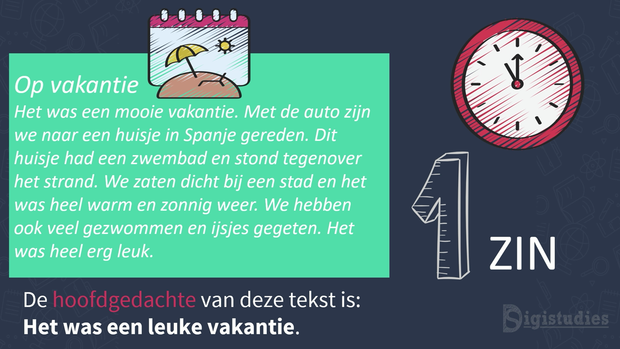 Hoofdgedachte Van Een Tekst Voorbeeld