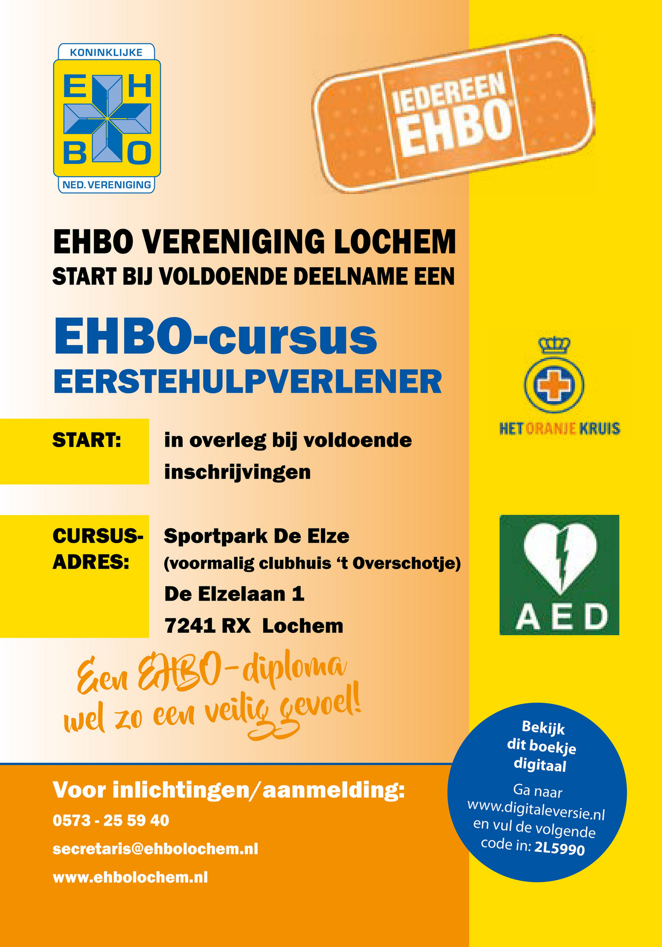 Ehbo Boekje Oranje Kruis Download