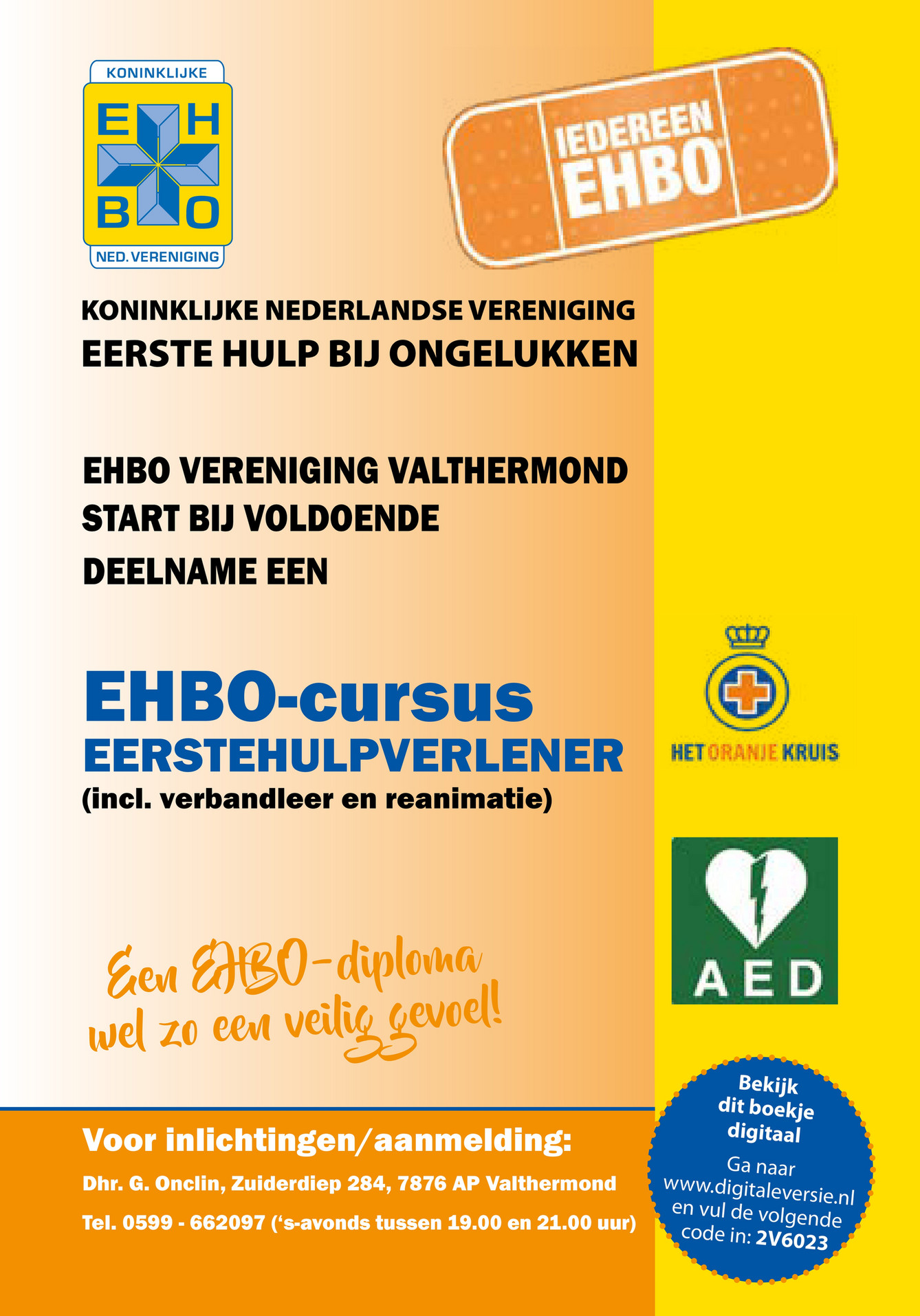 Digitaleversie - Valthermond EHBO boekje 2022 2V6023 - Pagina 1 - Ehbo Boekje Oranje Kruis Download