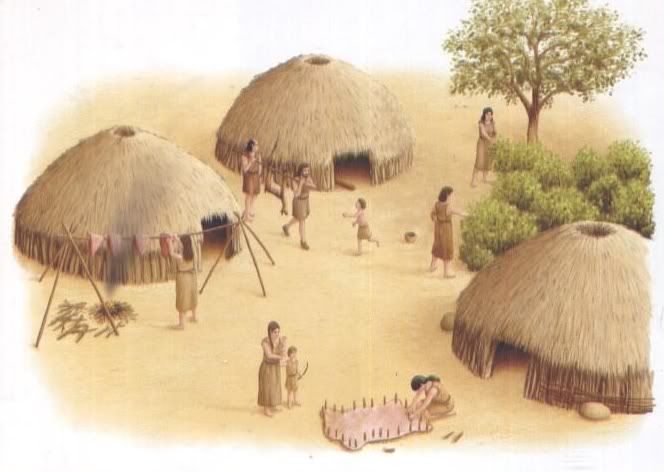 Dit is een plek waar de jagers en de verzamelaars leefden. Het is een - Waar Leefden De Eerste Mensen In De Prehistorie