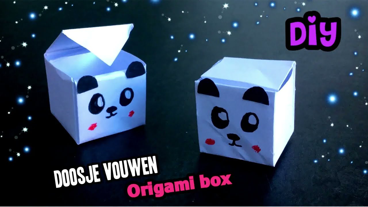 DIY: DOOSJE vouwen van papier MAKKELIJK! Knutselen met papier, origami - Wat Zit Er In Het Doosje Bij De Olympische Spelen