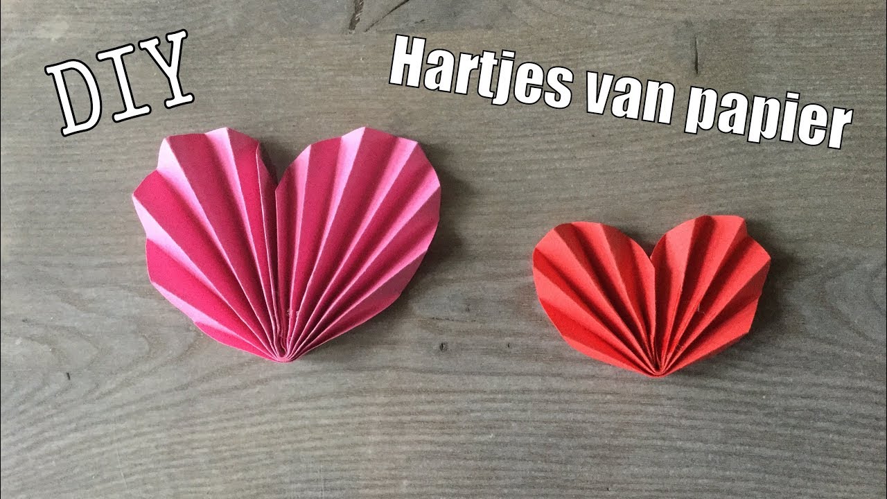DIY HARTJES KNUTSELEN MET PAPIER ♡ VALENTIJN IDEE ♡ CRAFT: EASY PAPER - Op Welke Dag Is Valentijn