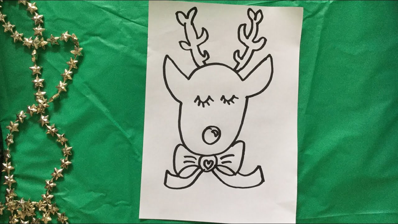 DIY: RENDIER TEKENEN ★ HOE TEKEN JE EEN RENDIER ★ KERST TEKENEN - YouTube - Hoe Wordt Het Rendier In Noord Amerika En Canada Genoemd