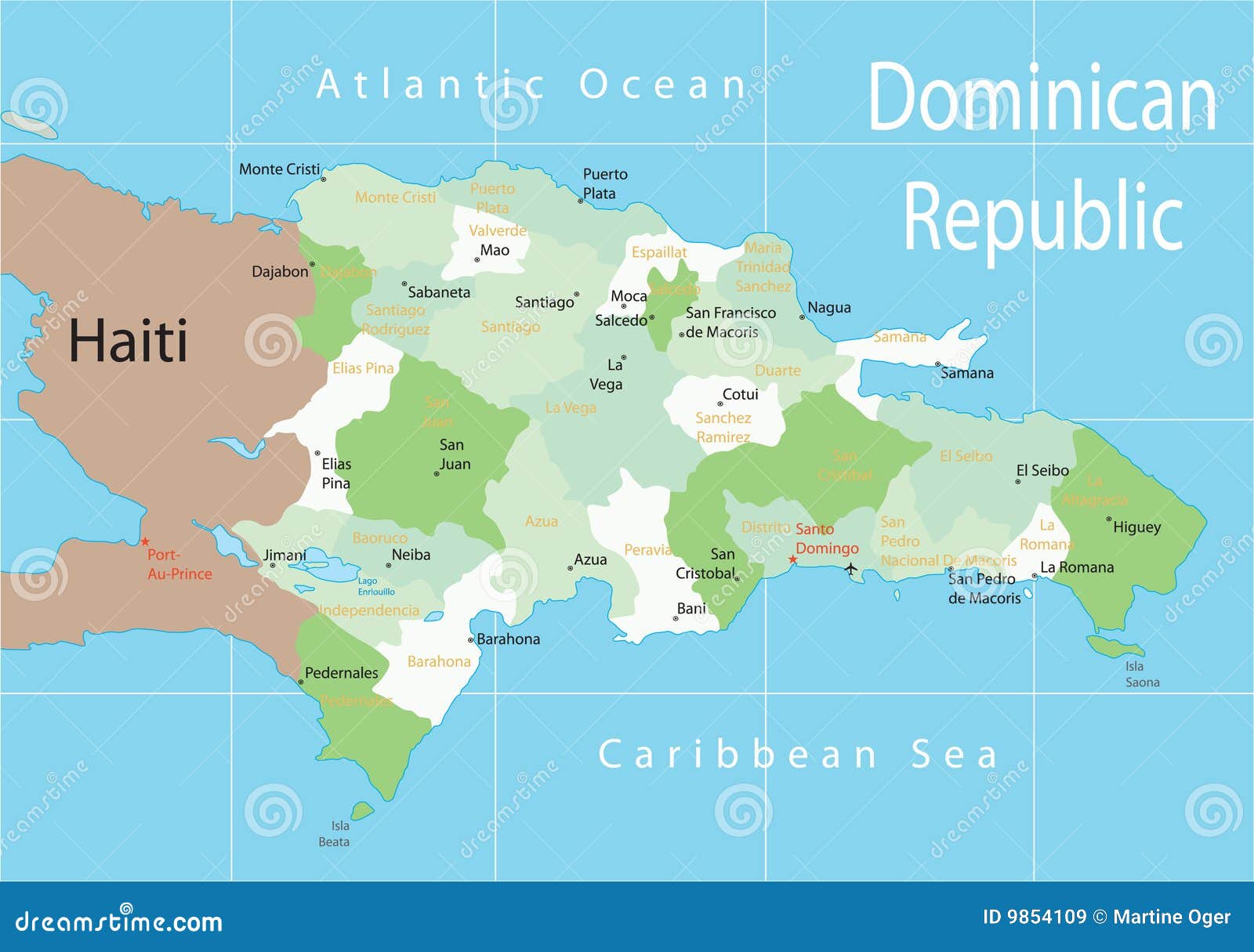 Dominican Republic Design Template Flat Cartoon St Vector Illustration - Wat Is De Hoofdstad Van De Dominicaanse Republiek