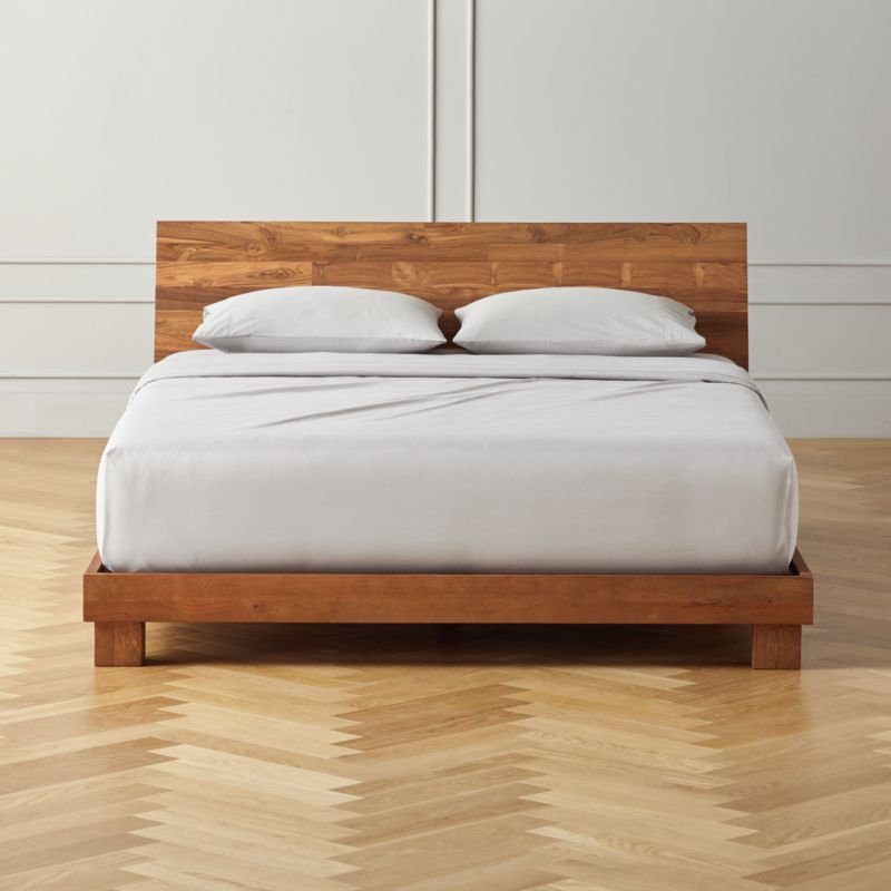 Dondra Teak Wood Queen Bed + Reviews | CB2 - Bed And Breakfast Nl Inloggen