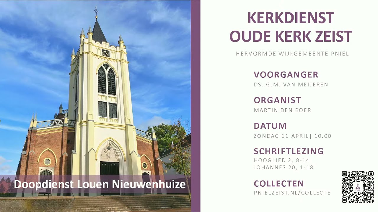 Doopdienst | Ochtenddienst 11 april 2021 - Ds. G.M. van Meijeren - YouTube - Ds G M Van Meijeren
