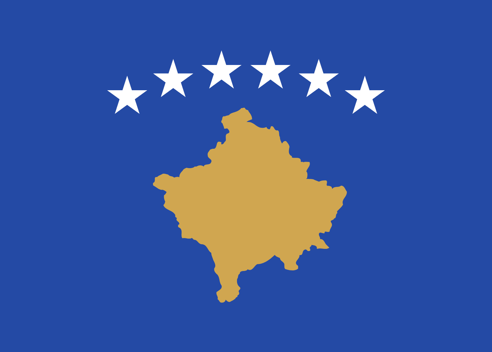Download Flag of Kosovo | Flagpedia.net - Wat Is De Hoofdstad Van Kosovo