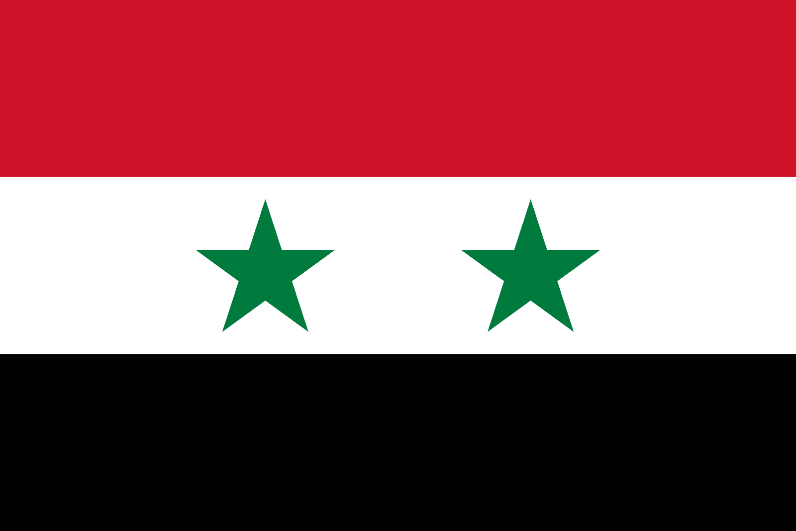Download Flag of Syria | Flagpedia.net - Wat Is De Hoofdstad Van Syrië