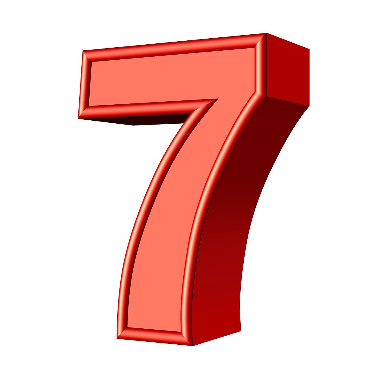 Download Seven, 7, Number. Royalty-Free Stock Illustration Image - Pixabay - 7 Habits Of Highly Effective People Book Summary