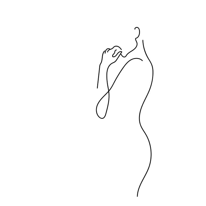 Download Woman, Line Drawing, Drawing. Royalty-Free Stock Illustration - Lijn Tekening Maken Van Foto