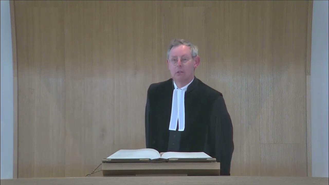 Ds. P. den Ouden Fragment Zondag 9: "Aan Zijn voeten valt het eeuwig - Ds Den Ouden Leerbroek