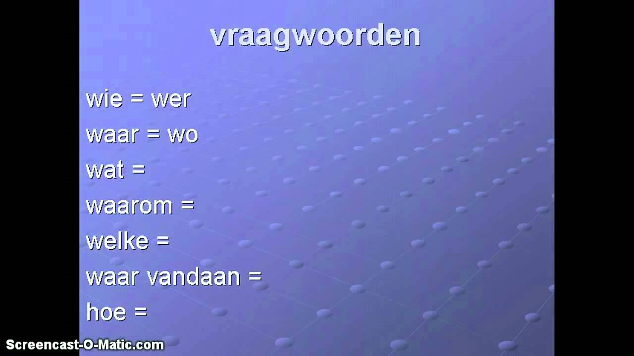 duits.de uitlegvideo: vraagwoorden - YouTube - Hoe Spreek Je ü Uit In Het Duits