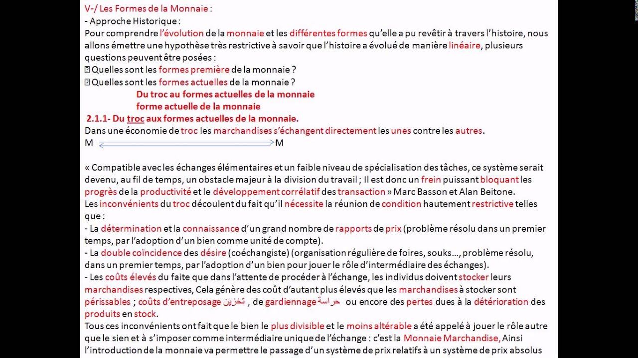 ECONOMIE MONETAIRE VID2 S3 - YouTube - Wat Is Een Monetaire Economie