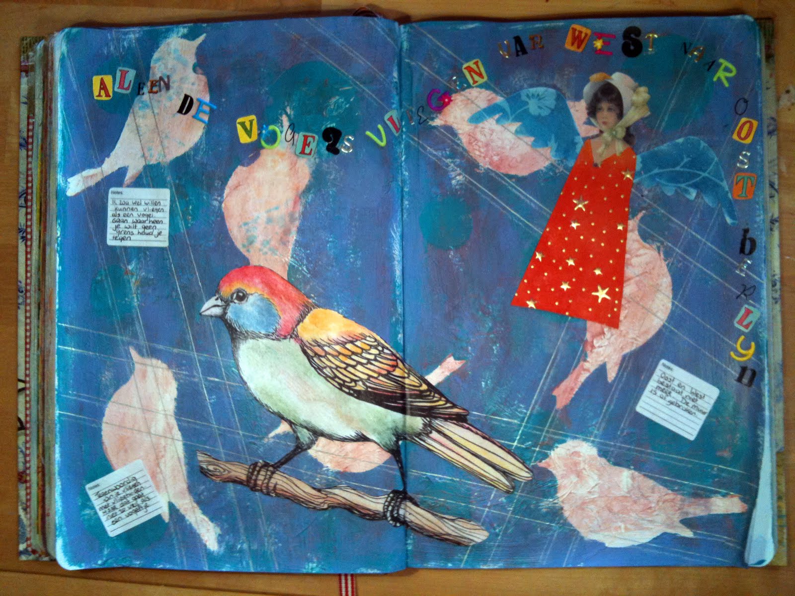 Een ArtJournal maken: Alleen de vogels vliegen van West naar Oost Berlijn - Alleen De Vogels Vliegen Van Oost Naar West Berlijn