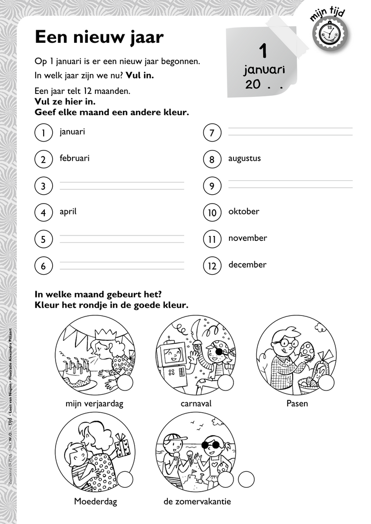 Maanden Van Het Jaar Oefenen