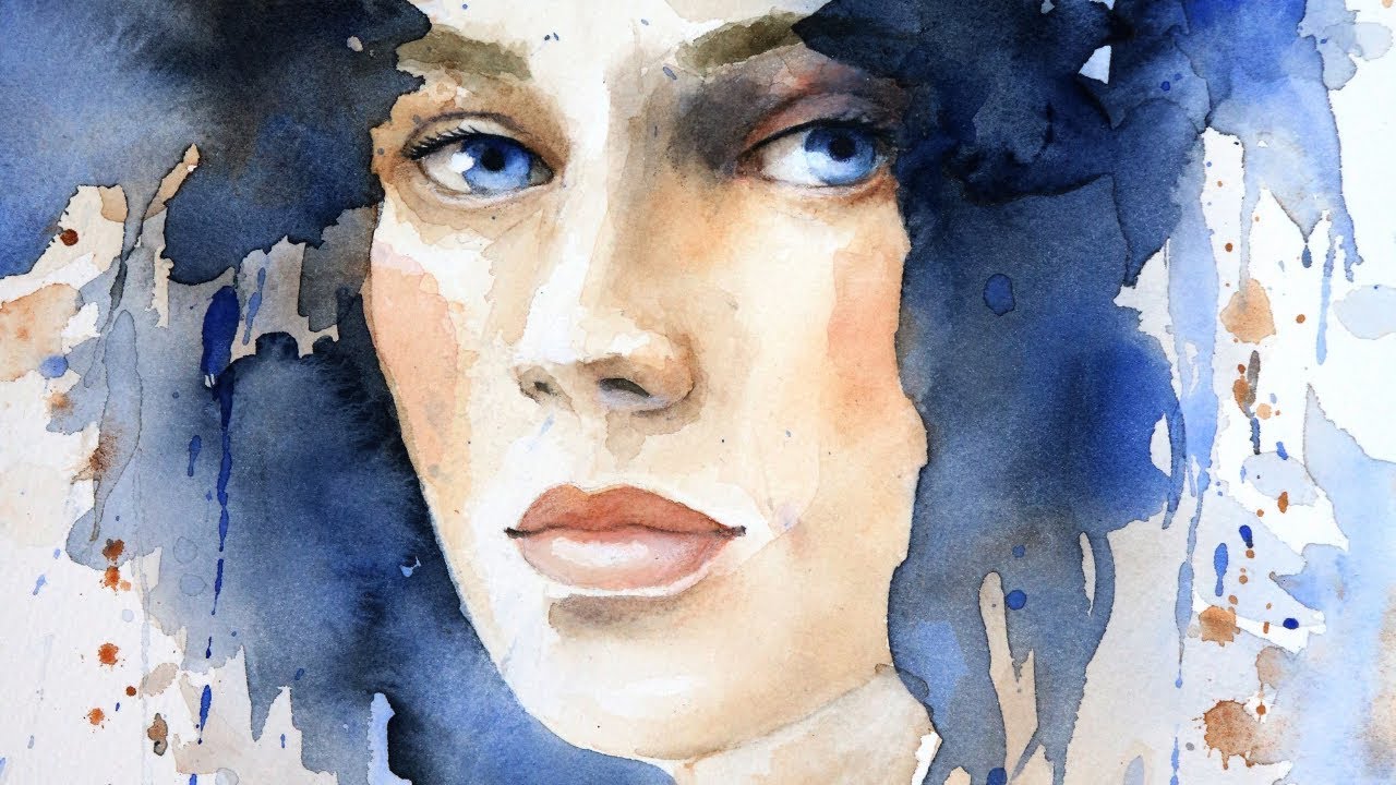 Een portret schilderen met aquarelverf - YouTube - Dichterlijke Schildering Van Het Eenvoudige Leven