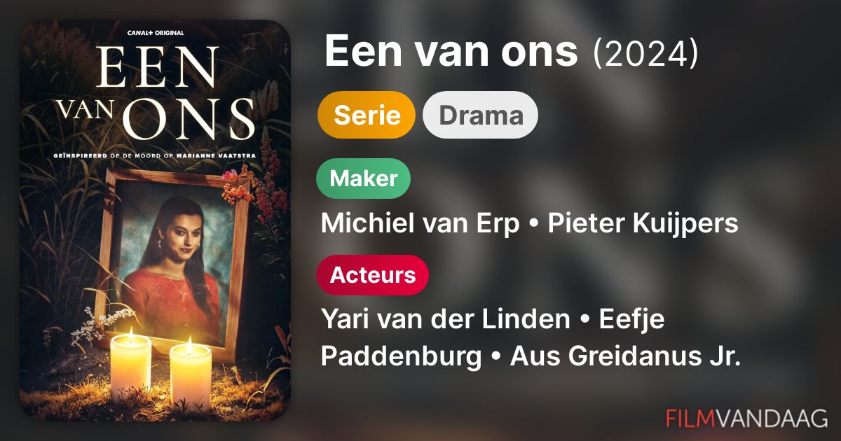 Een van ons (serie, 2024) - FilmVandaag.nl - Cast Van Een Van Ons