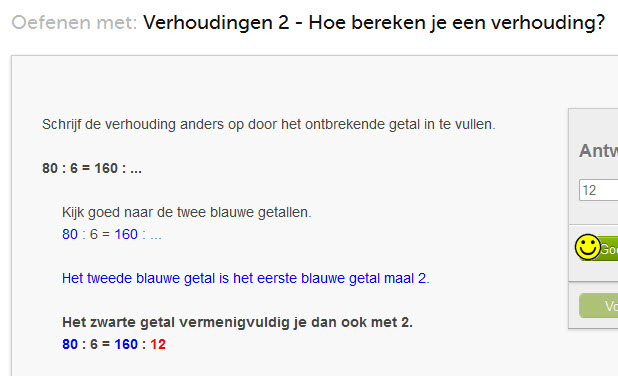 Verhouding Berekenen Tussen 2 Getallen