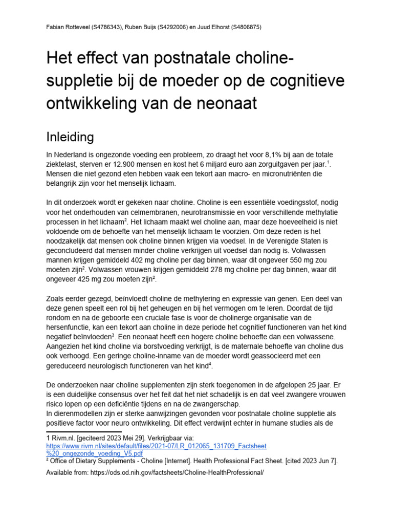 Eerste 1000 Dagen Van Een Kind
