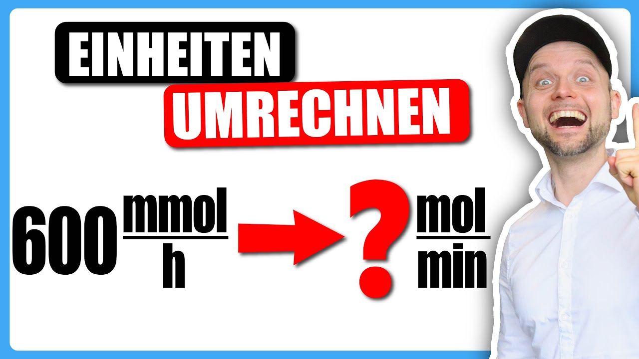 Einheiten umrechnen! - mmol/h in mol/min - YouTube - Hoeveel Deeltjes Is 1 Mol