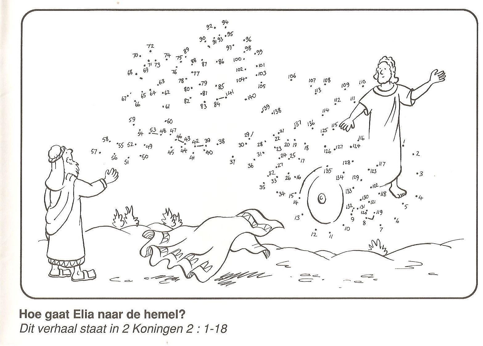 Elijah and the horses/chariot of fire in 2024 | Sunday school coloring - Waar Staat Elia In De Bijbel