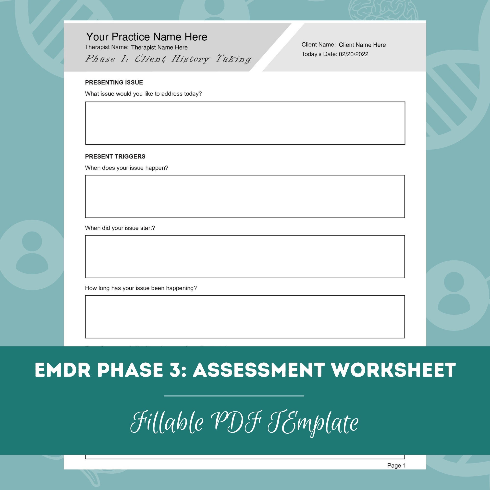 EMDR Worksheets - Preparation - Worksheets Library - Handboek Emdr Kinderen En Jongeren