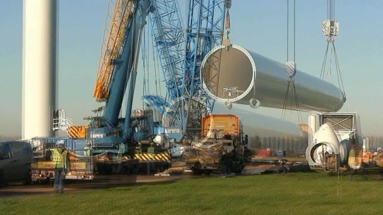 Eneco - Opbouw windmolens Zwartenberg - YouTube - Hoe Lang Is Een Wiek Van Een Windmolen
