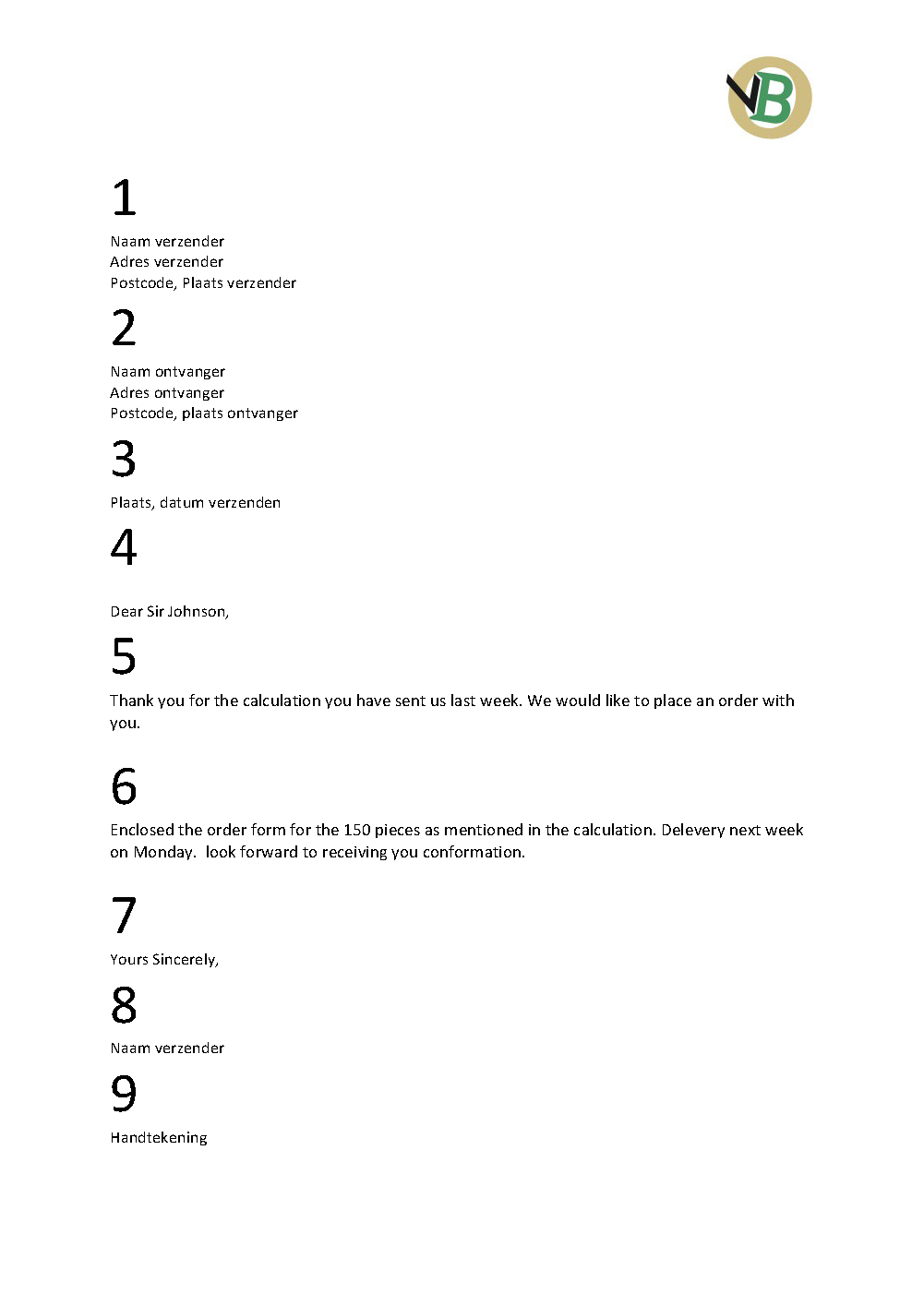 Engelse Brief - Geachte Heer/mevrouw In Het Engels