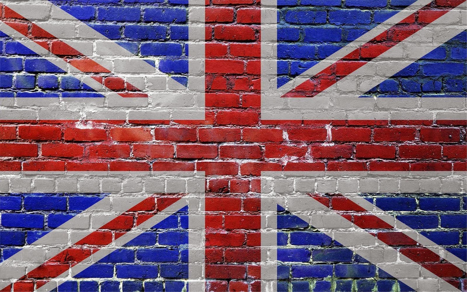 Engelse vlag geschilderd op muur | All HD Wallpaper 2014 - Rode Vlag Met Engelse Vlag In De Hoek