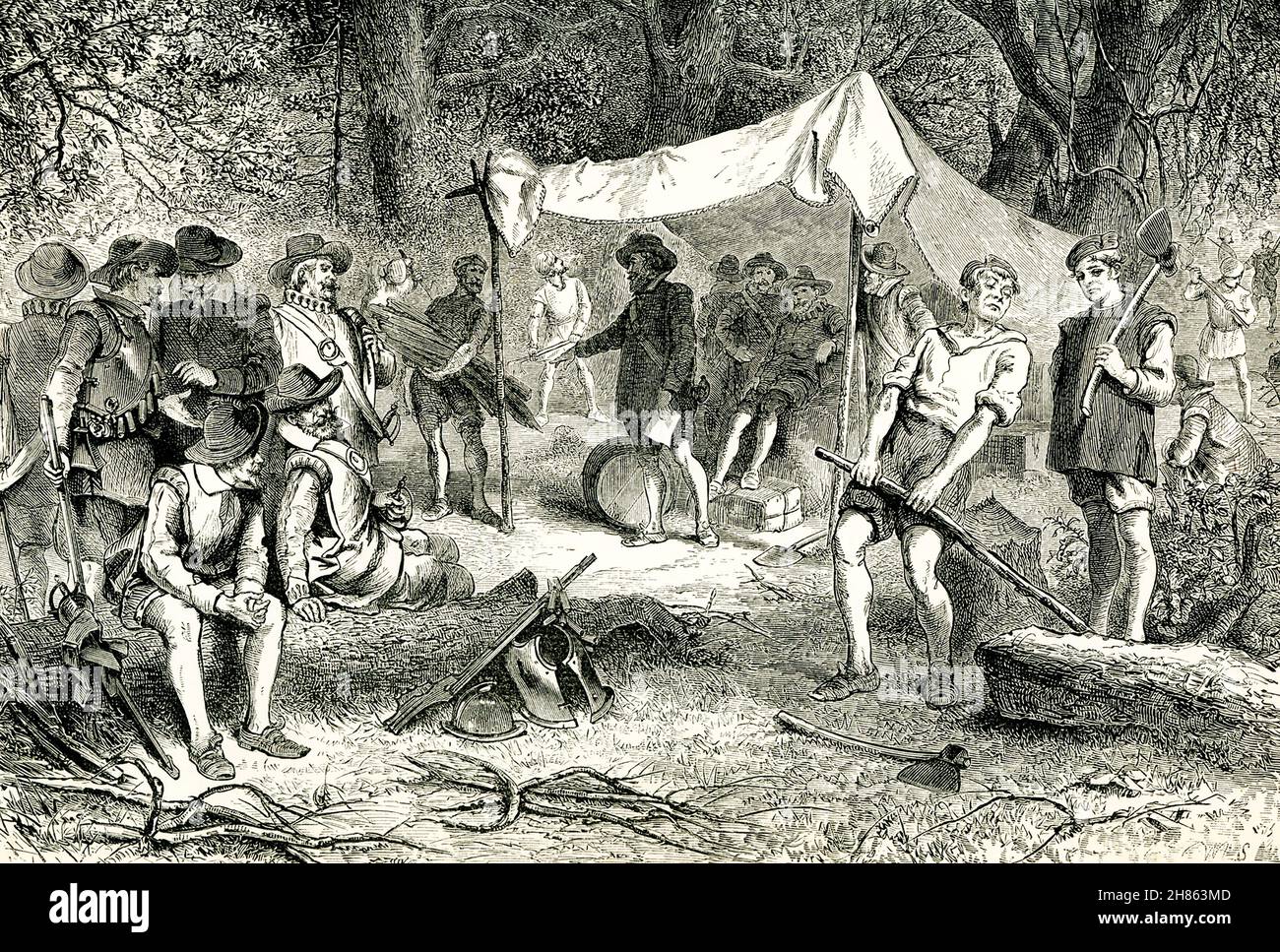 Englische Siedler In Amerika Stockfotos und -bilder Kaufen - Alamy - Onder Welke Koning Verloor Engeland De Amerikaanse Koloniën
