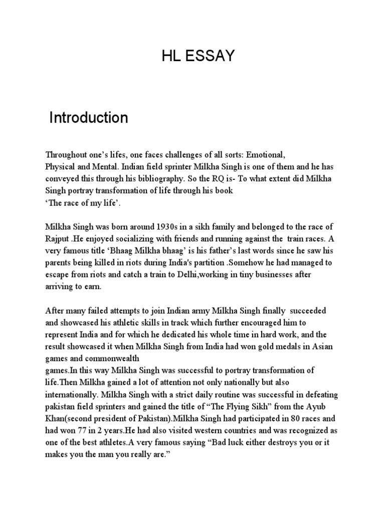 English HL Essay | PDF - Higher Level Essay Ib Example
