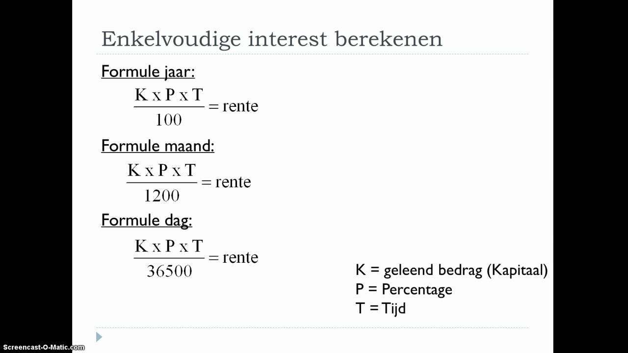 Hoe Bereken Je Samengestelde Rente