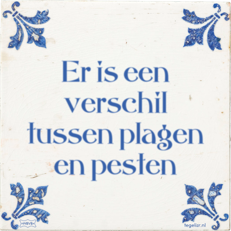 Verschil Tussen Plagen En Pesten