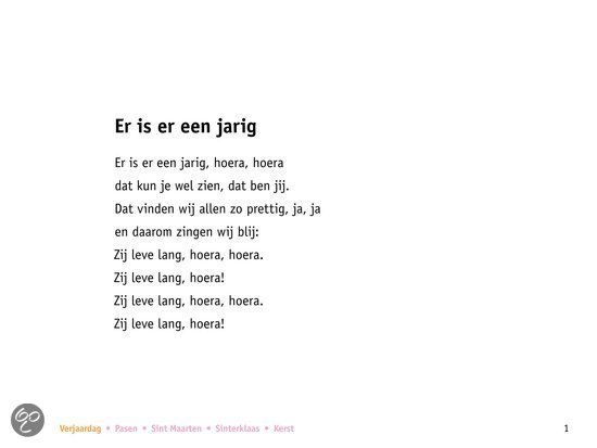 Er is er een jarig | Liedjes, Kleuterklas, Verjaardag - Liedje Er Is Er Een Jarig