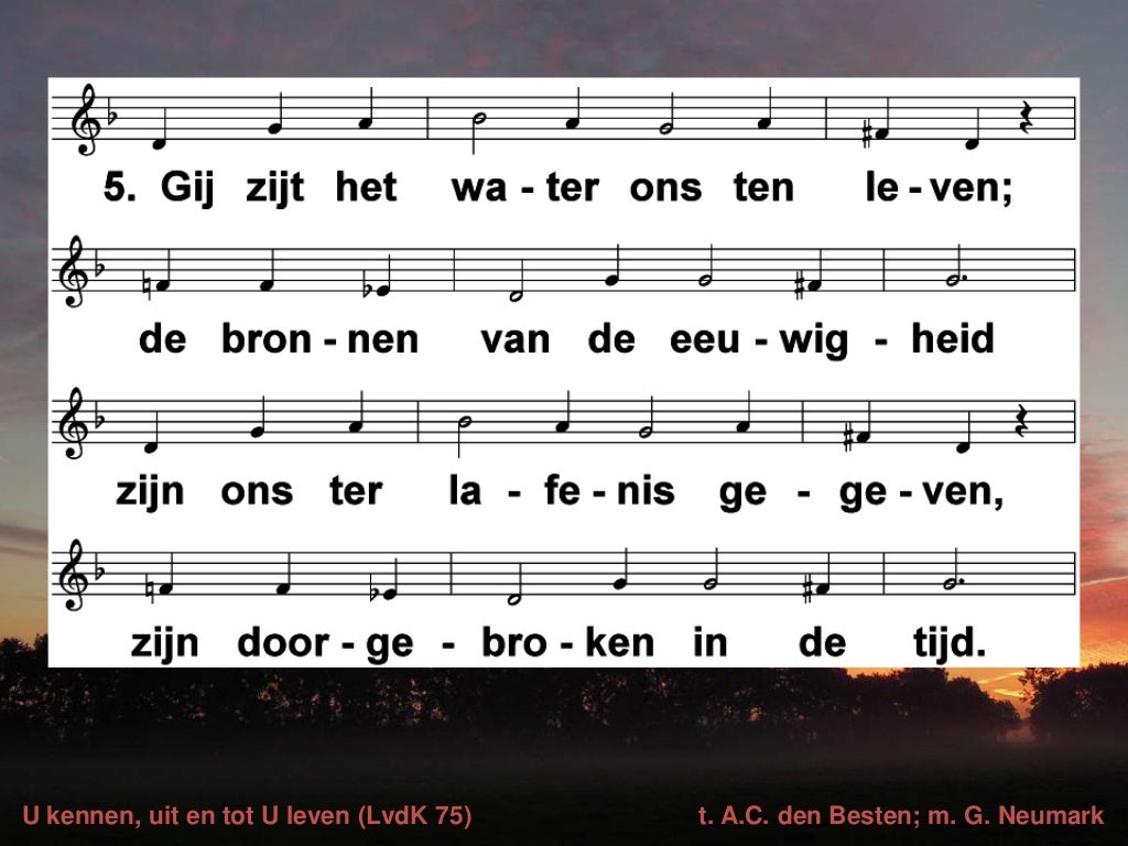 Stromen Van Zegen Tekst