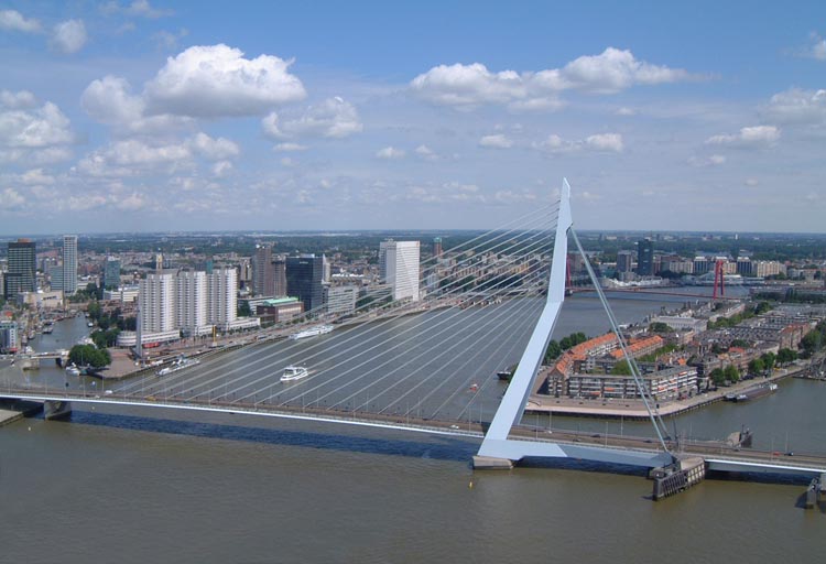 Erasmusbrug, Rotterdam, UN Studio | Architectuurgids - Hoe Heet De Architect Van De Erasmusbrug Rotterdam