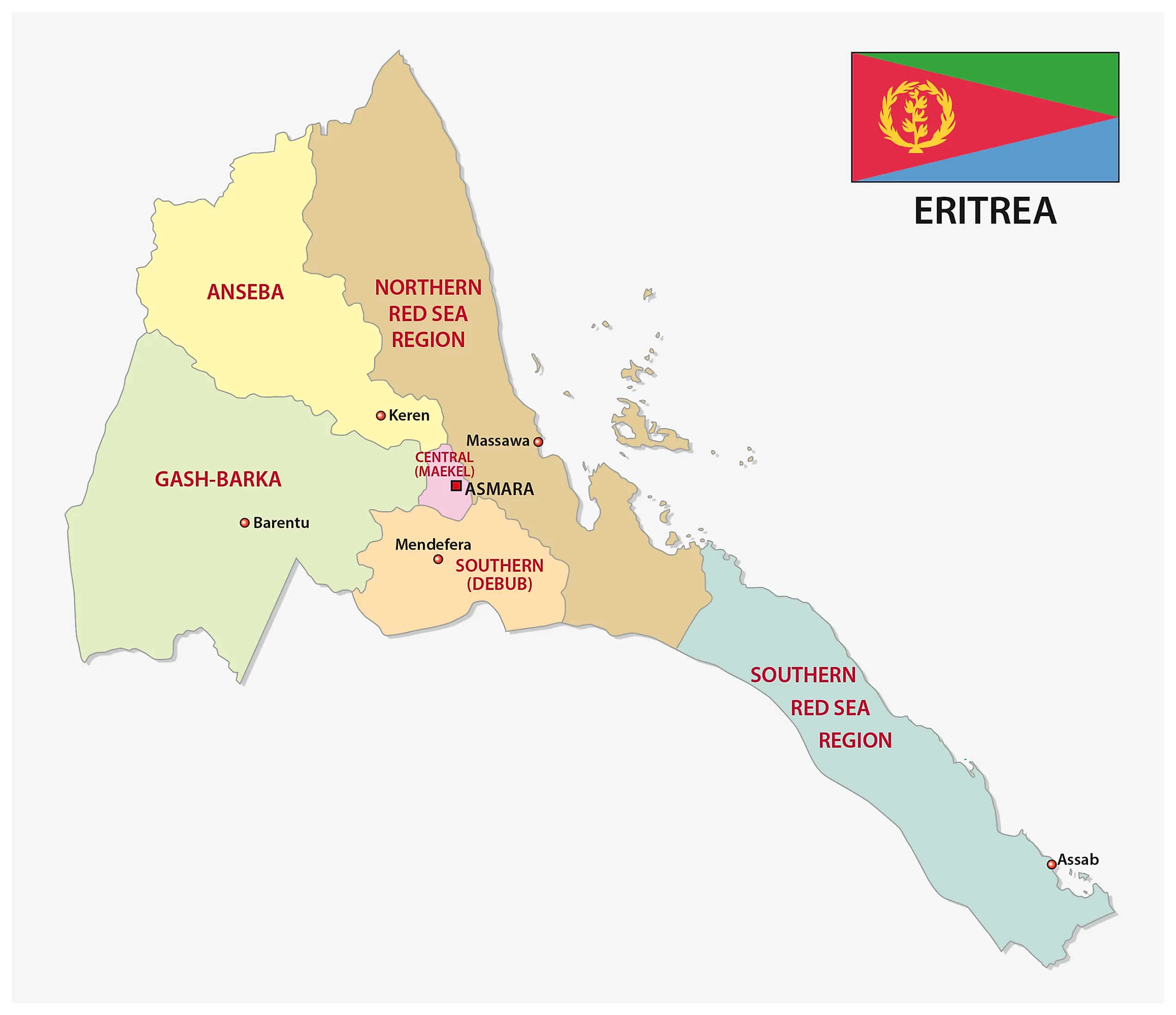 Eritrea Maps & Facts - World Atlas - Wat Is De Hoofdstad Van Eritrea