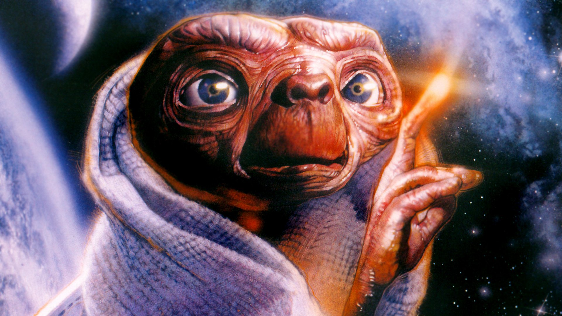 E.T. HD Wallpaper from E.T. the Extra-Terrestrial Movie - Et Al In Lopende Tekst