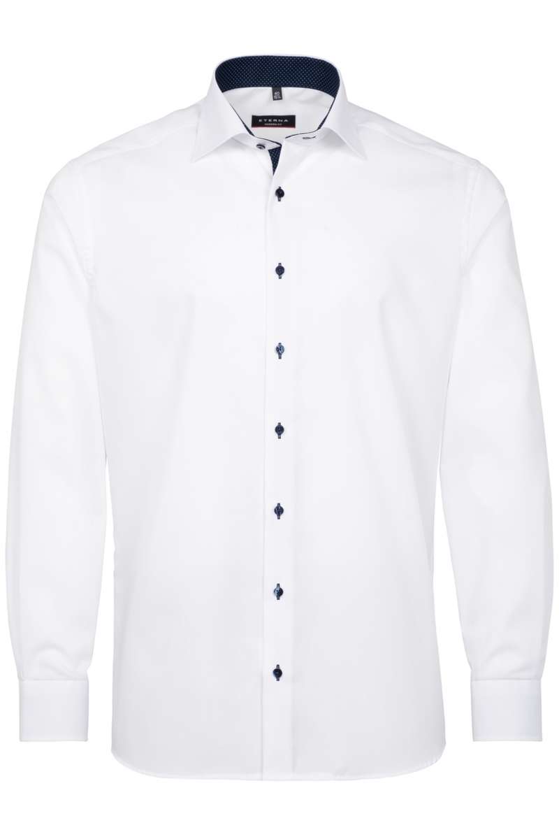 Eterna Modern Fit - Hemd in Langarm (65cm), weiss, Einfarbig - Hemd Is Nader Dan De Rok