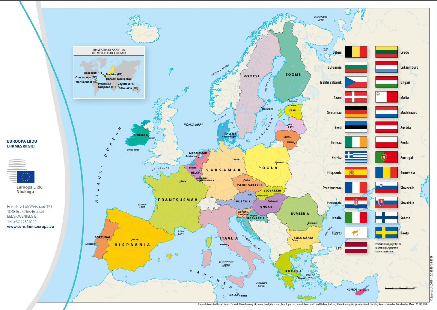 EUROOPA KAART - Loodusõpetus - 4. klass | TaskuTark - Landen En Hoofdsteden Europa Oefenen