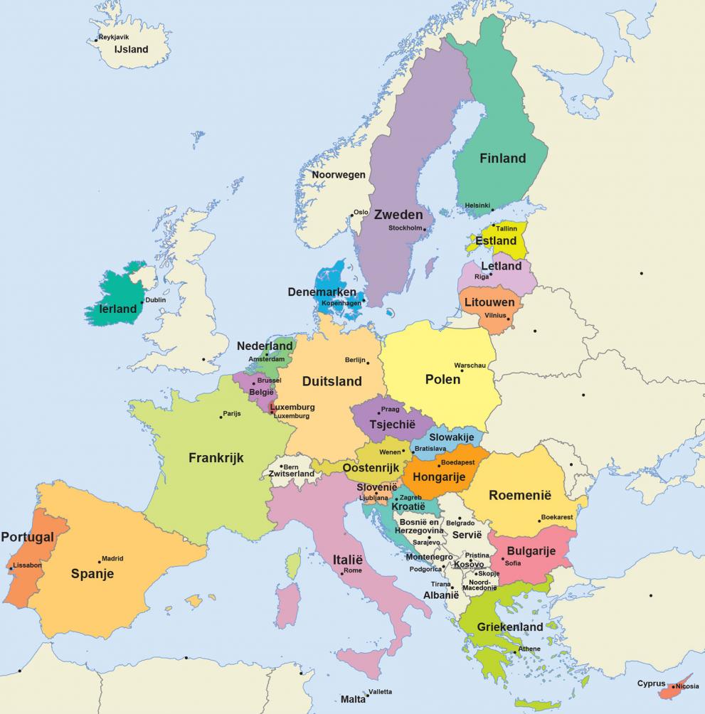 Europa - ballthai10 - Lijst Van Landen In Europa