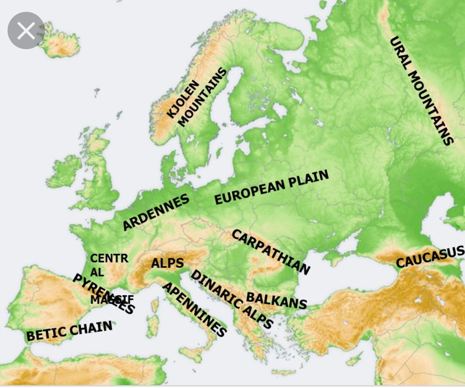 Europe - MS. STAPLETON'S 5TH - Welk Gebergte Scheidt Siberie Van Europa