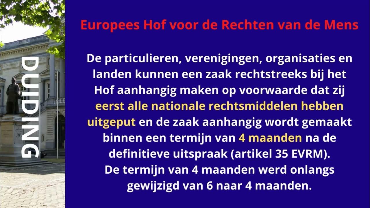 Europees Hof voor de Rechten van de Mens - YouTube - Europees Hof Rechten Van De Mens