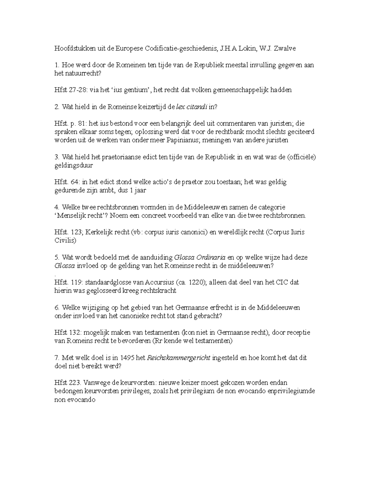 Europese codificatiegeschiedenis - Hoofdstukken uit de Europese J.H - Hoofdstukken Uit De Europese Codificatiegeschiedenis