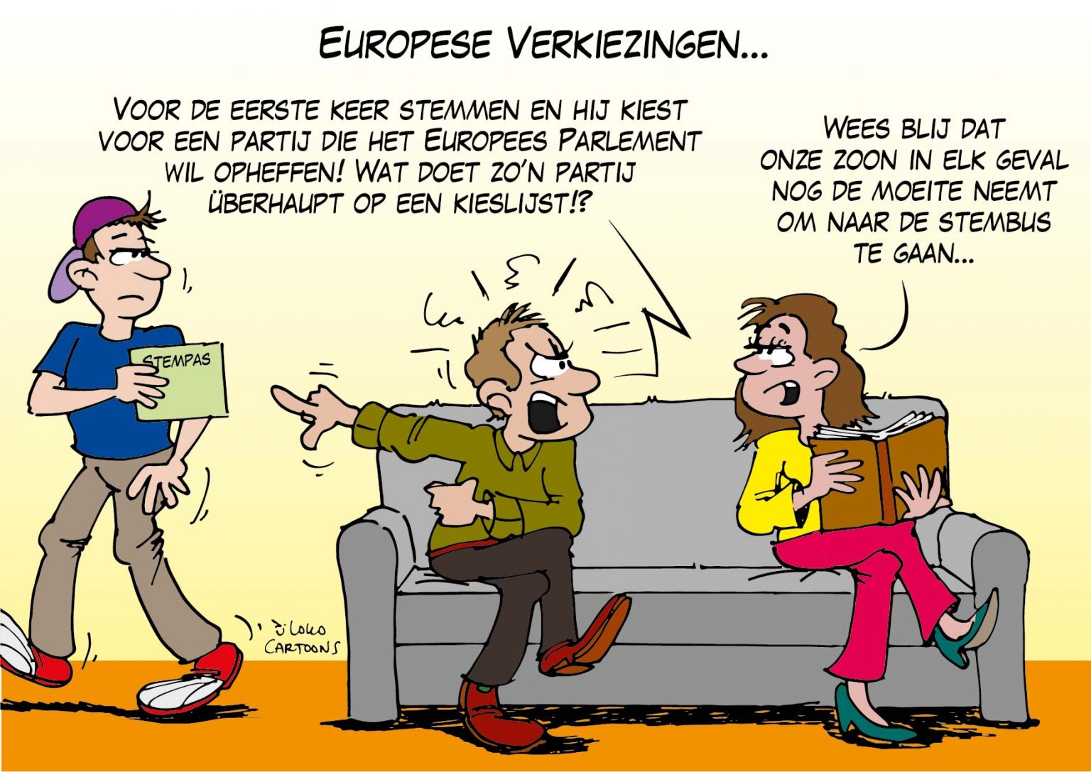 Europese Verkiezingen... - Loko Cartoons - Europese Verkiezingen Om De Hoeveel Jaar