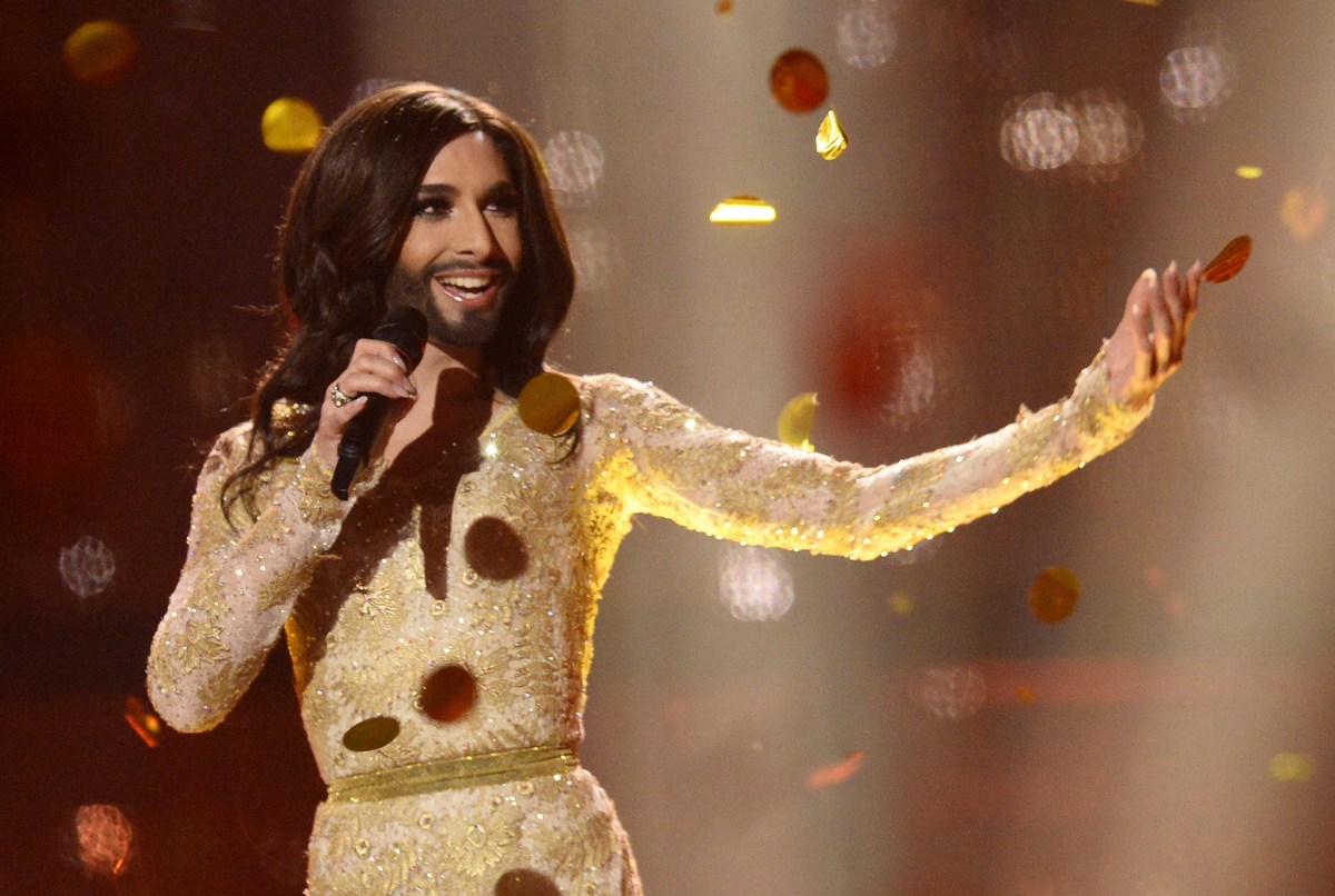Eurovision 2014 Winner Conchita Wurst Pictured Pre-Transformation And - Duitse Winnares Van Het Eurovisiesongfestival In 2010