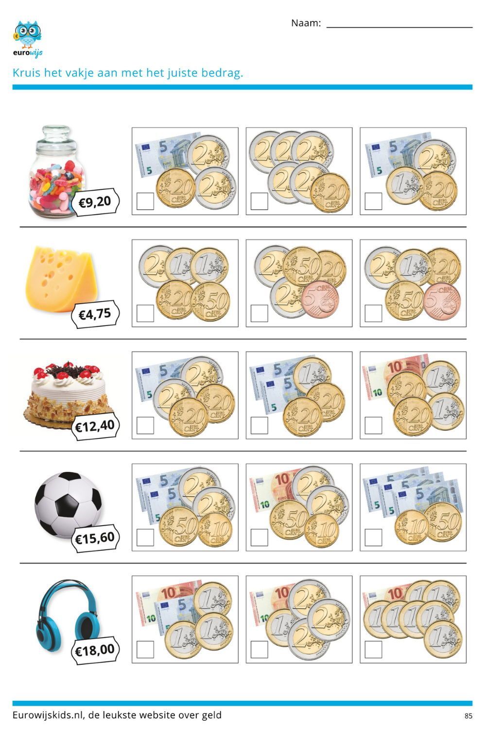 Eurowijs | gratis lesmateriaal | Math for kids, Math worksheets, First - Groep 3 Rekenen Met Geld