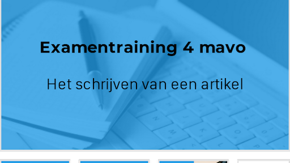 Artikel Schrijven Nederlands Mavo 4