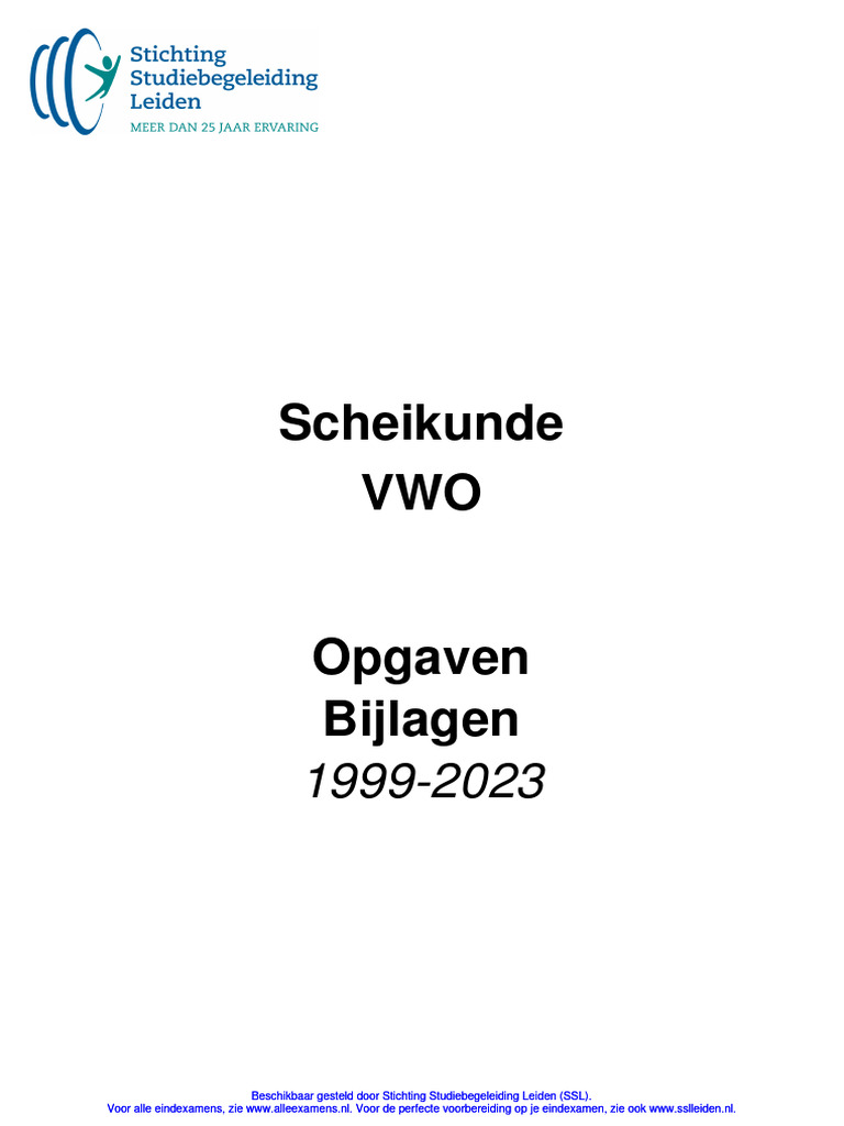 Examenbundel Vwo Scheikunde 2024 - AlleExamens.nl | PDF - Vwo Schooltype Zonder Klassieke Talen