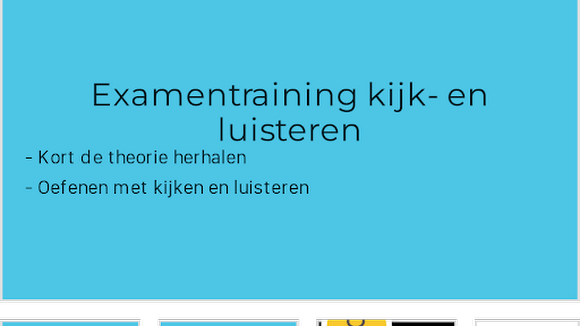 Kijken En Luisteren Oefentoets Nederlands Vmbo